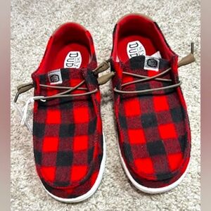 NWT Hey Dude Wendy Buffalo Plaid Shoes
